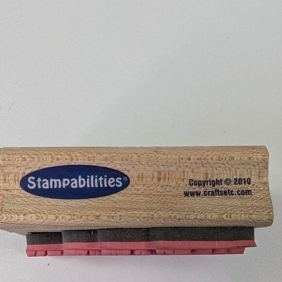 Stampabilities Today in the City Luke 2:12 Wood Mounted Rubber Stamp - Picture 4 of 4